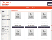 Tablet Screenshot of discotecaandrea.com